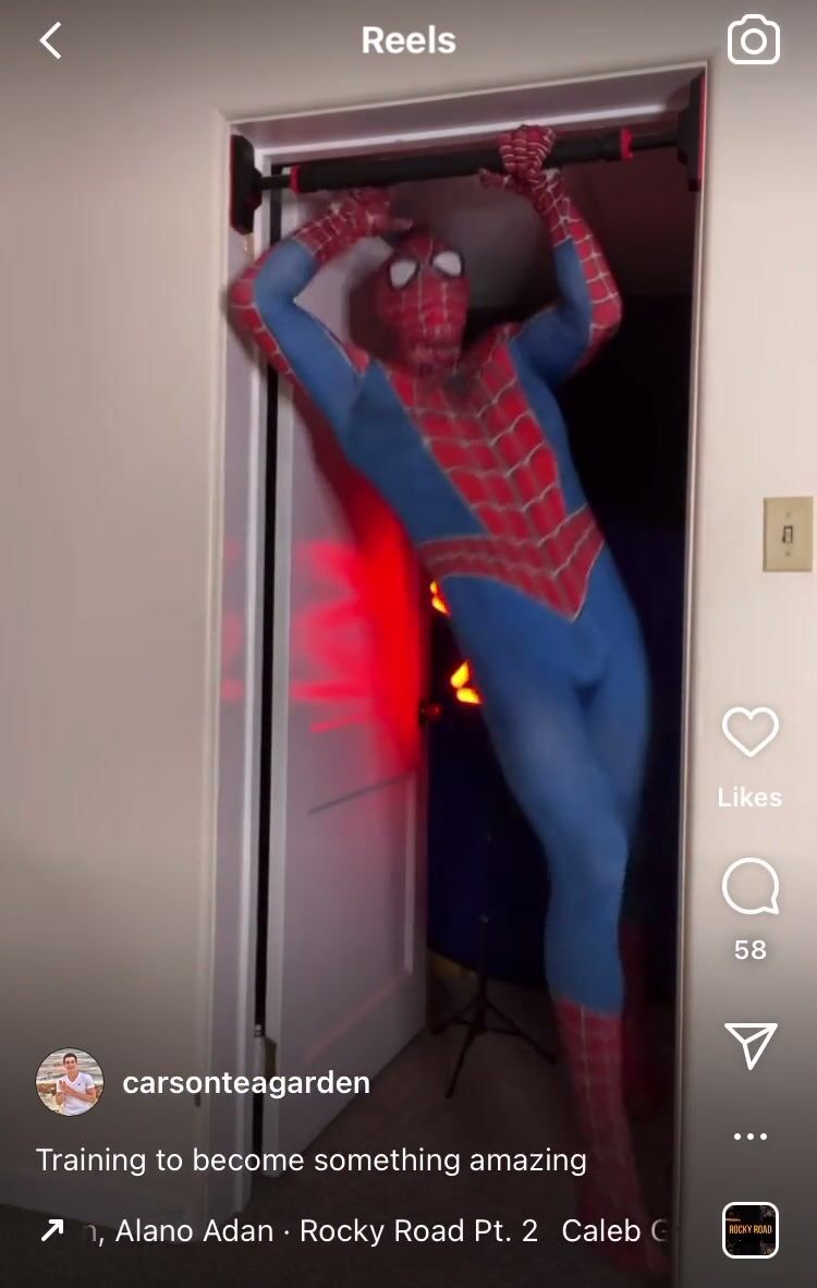 Super sexy twink carson fucks in spiderman suit