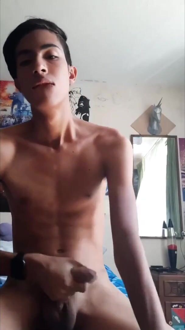 Latino boy sweet cum load