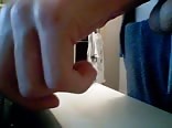 Uncut swiss twink jerks his cock