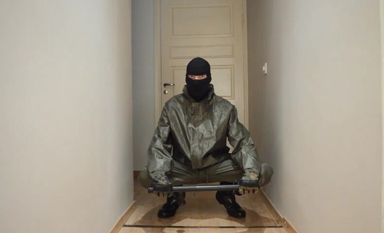 Rainwear wank action