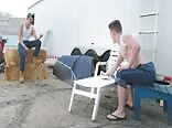 Twink takes raw trailer cock