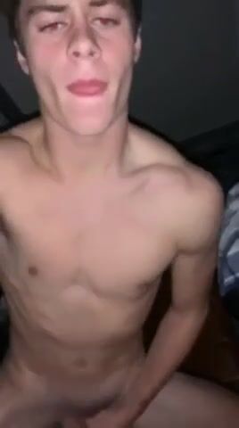 Tall brunette showing ass in his room