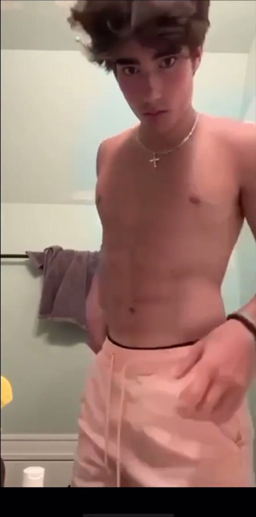 Gabriel teases on gaytube