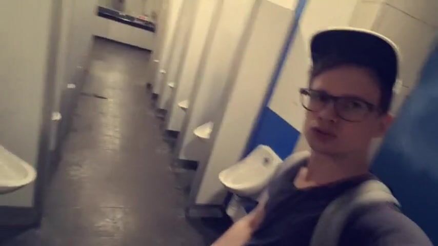 Public toilet cum with teen