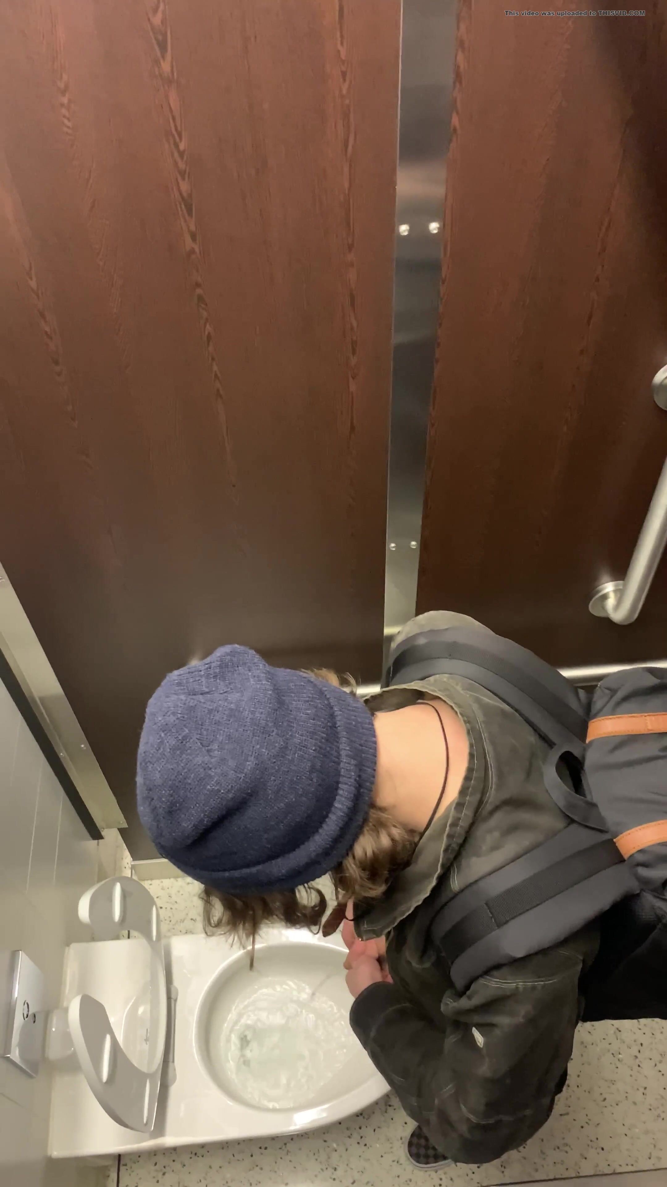 Spy catches teen pissing at airport