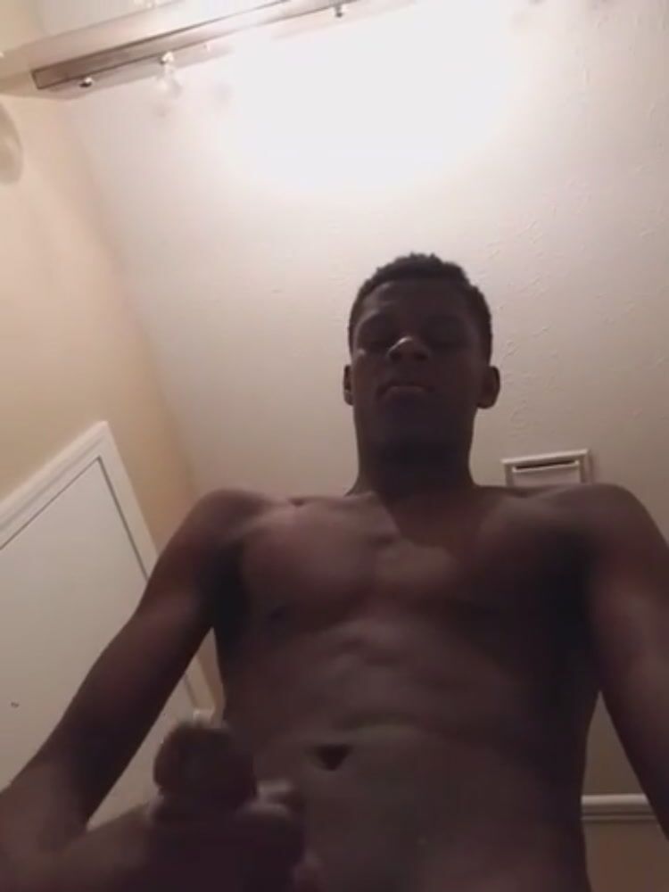 Black teen twink unloads raw