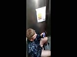 Caught twink soldier jerks bareback cock