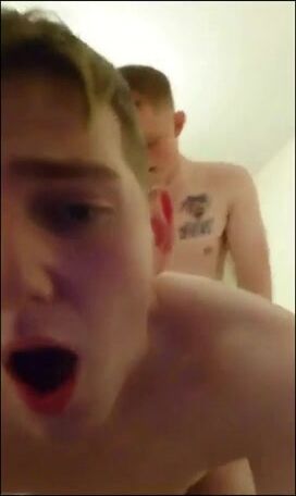 Twink fucks teen boyfriend bareback