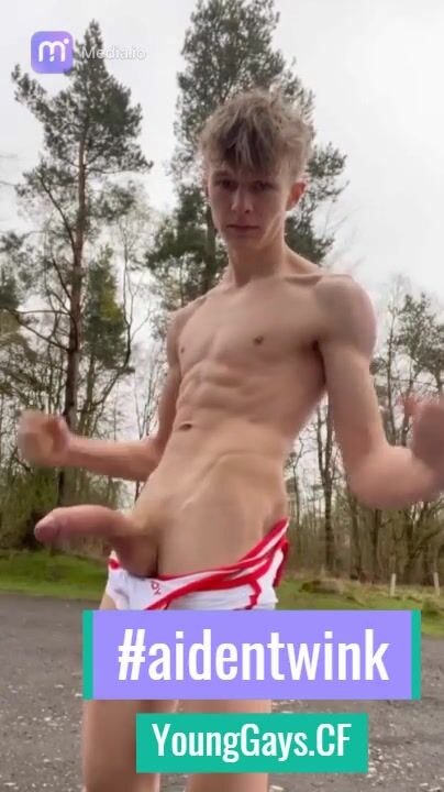 Teenager's huge dick - it's adorable how athletic he looks!