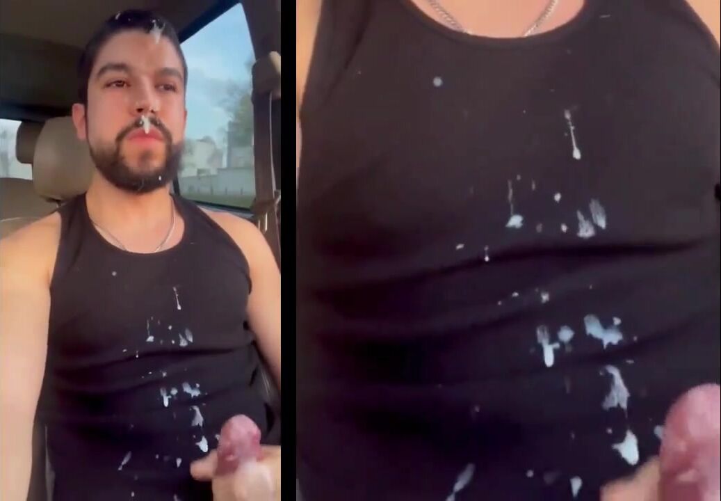 Twink daddy muscle bareback cock cum art 2