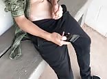 Back alley boy gets pounded