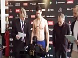 The exact weight of the athlete 2