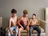 Horny boys threesome porn