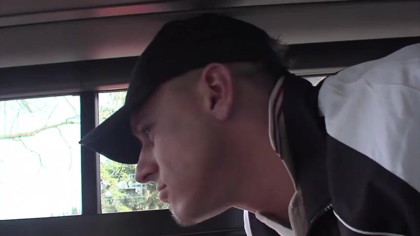 Back of the bus threeway gay porn videos