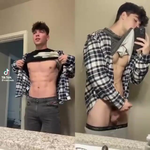 Tiktok flannel dude's hard boner