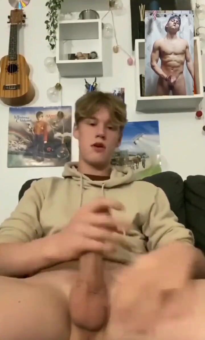 Timothy beats his cock watching another boy