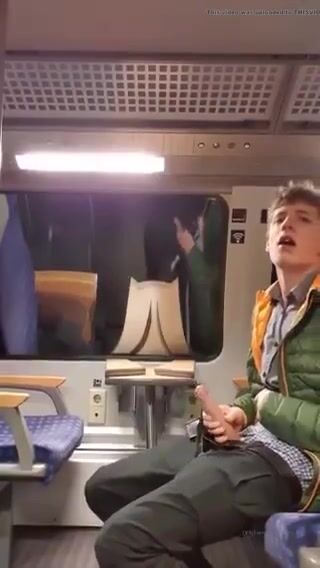Baited twinks ride raw train
