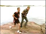 Lake boys trio group sex fun