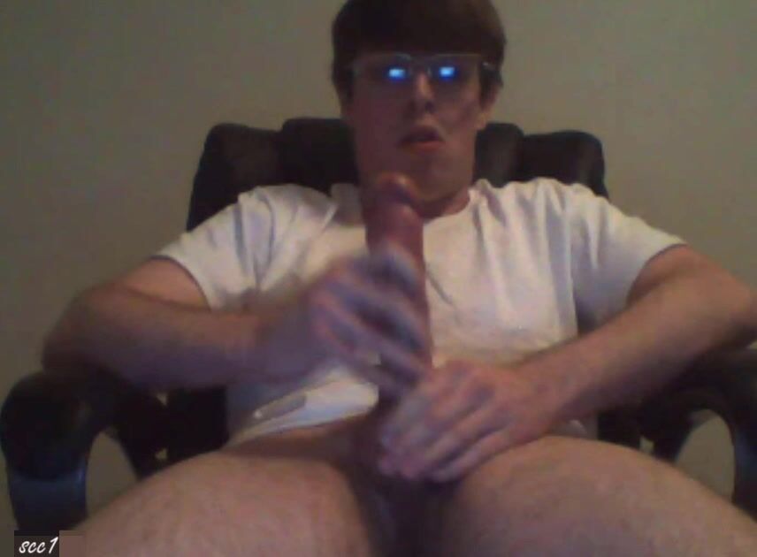Monster cock lad slaps his huge tool around