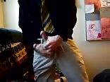 Quick jerk before church gets interrupted by boys