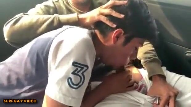 Twink car blowjob boys gay porn