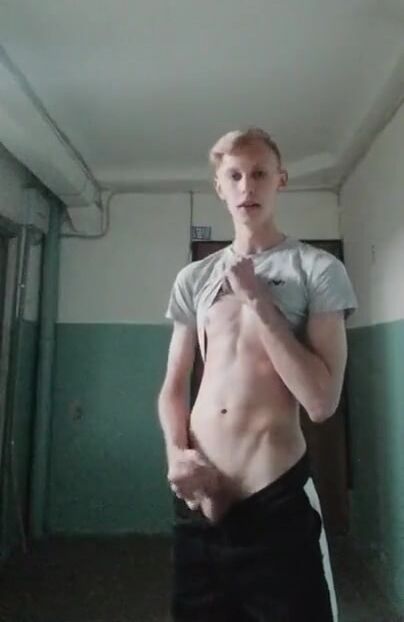 Twink shoots load outdoors