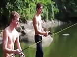 Twink fishing friends gay tube outdoors porn adventure boys