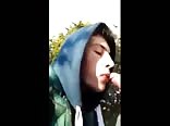 Twink sucks cock in public & gets rewarded