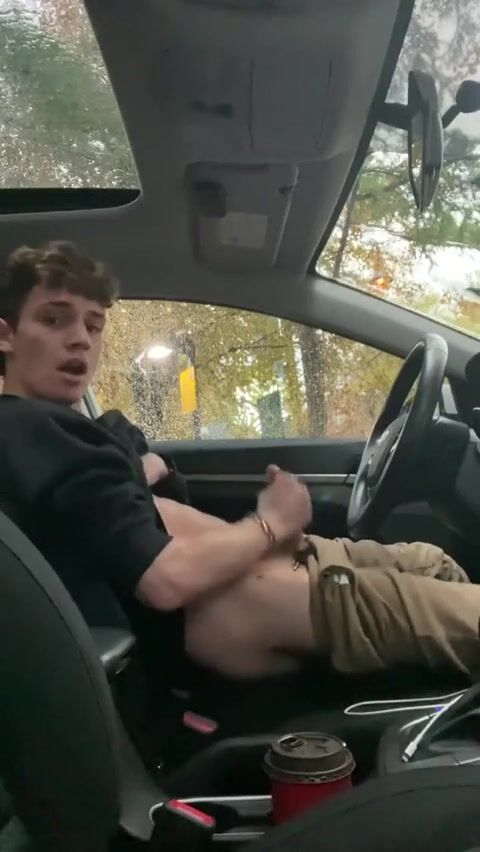車内でツインクがオナニーして射精