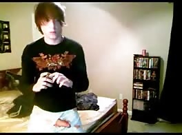 Hot twink jerks his cock 6