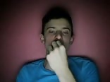 Twink shows his ass to his friend on skipe