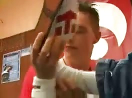 Twink smelling other guys feet
