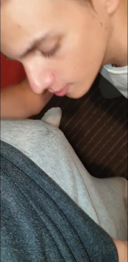 Twink swallows daddy's hot cum load 2