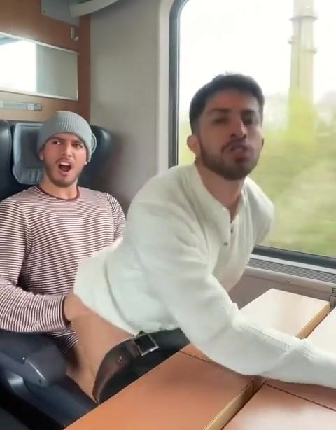 Raw twink train ride bareback fuck