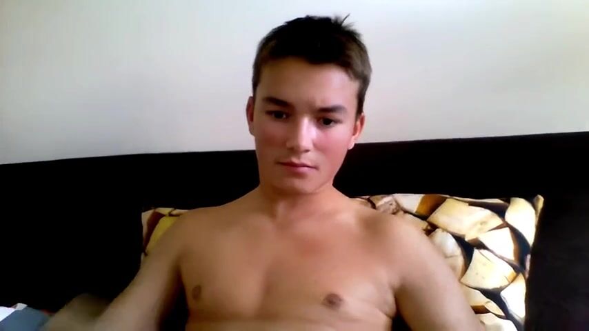 Nice twink takes hot jizz