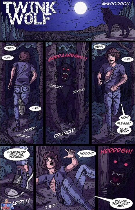 Gay twink wolf comic book porn