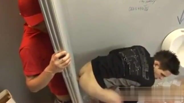 Twinks caught in gloryhole sex action
