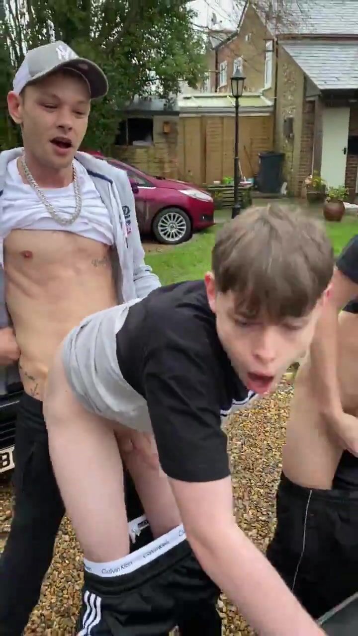 Twinks fuck outside gay teen porn