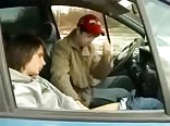 Twinks fuck hard in car
