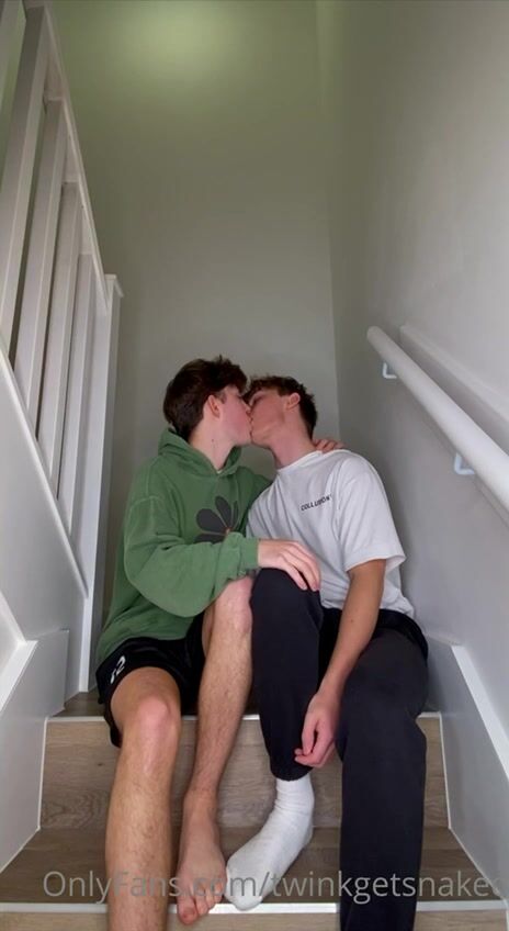 Inks bareback stairs fuck until cum