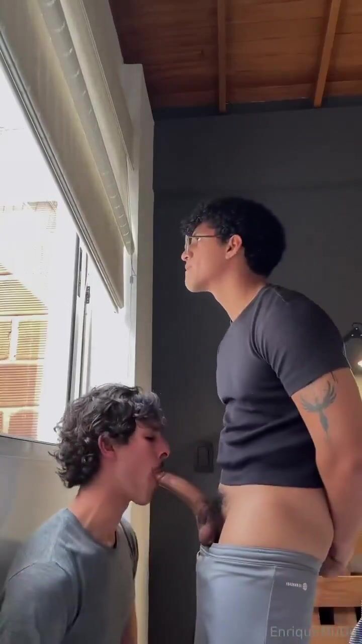 Twinks bareback bj and cum together