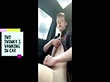 Car boys: twinky wanking action