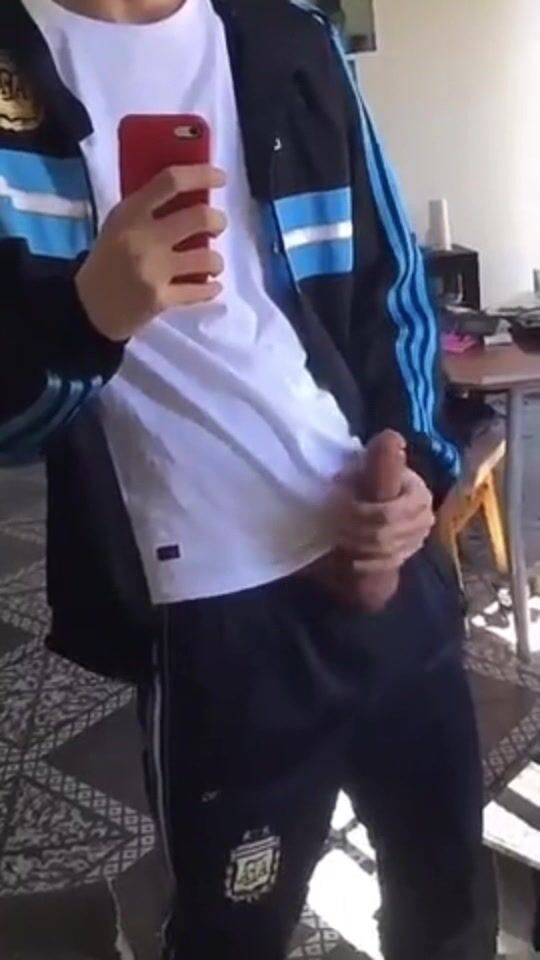 Uk chav boy kieran cums hard in gay porn