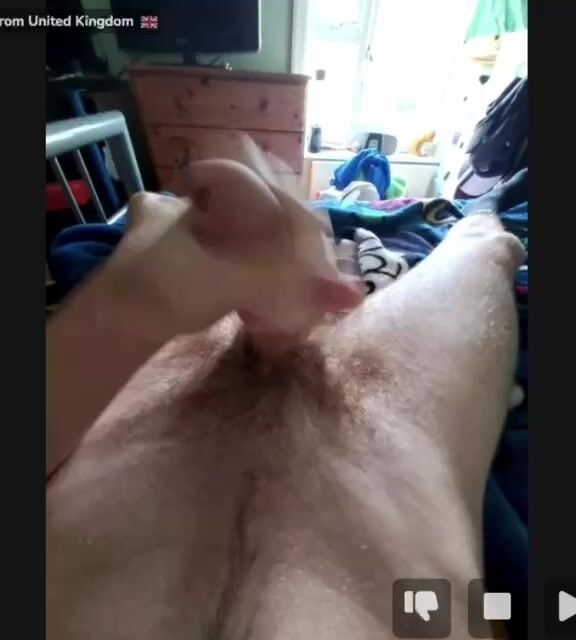 Britischer rothaariger 18-jähriger hetero unbeschnittener typ geköd...