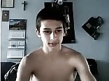 Uncut cock with cum