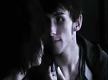 Dark bareback twink vampire threesome