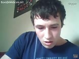 Cute twink boy busts a nutt hard