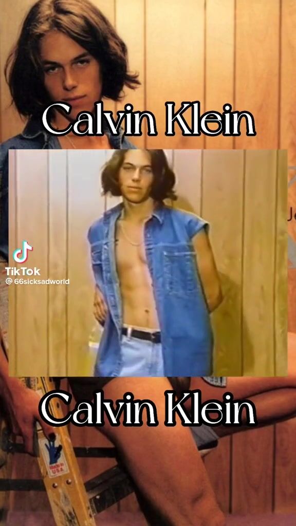 Ação gay vintage calvin klein