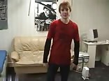 Vintage twink strips and jerks cock