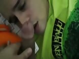 Wake up to suck naked twink cock bareback